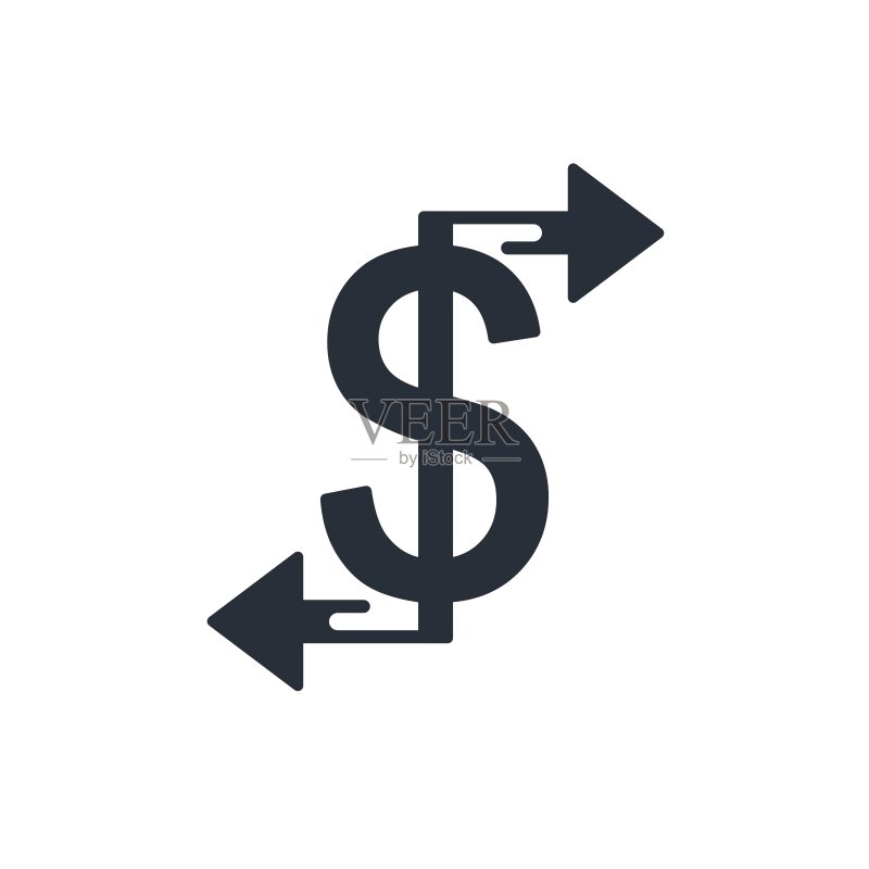 金融转账:矢量图标图标素材