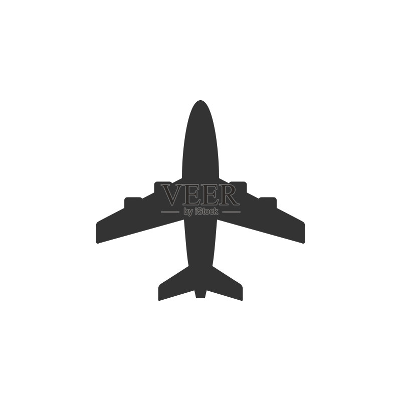 飞机标志图标或航空概念图标素材