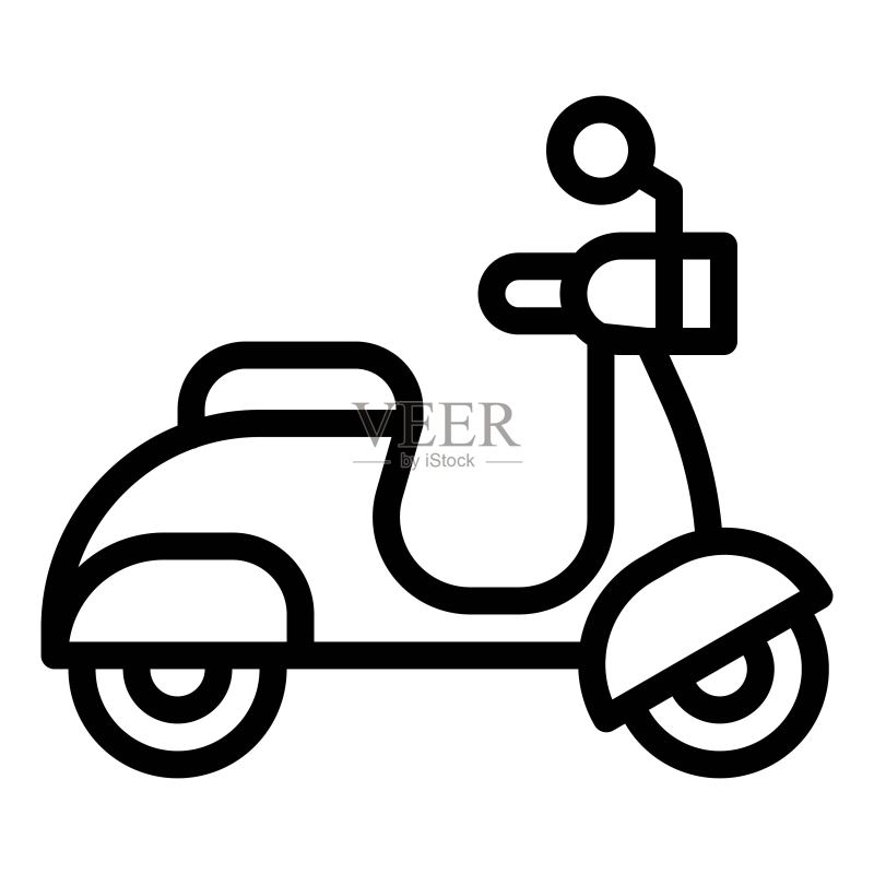 摩托车图标,交通相关矢量素材图标素材