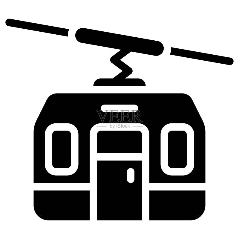 高空缆车图标,交通相关矢量素材图标素材