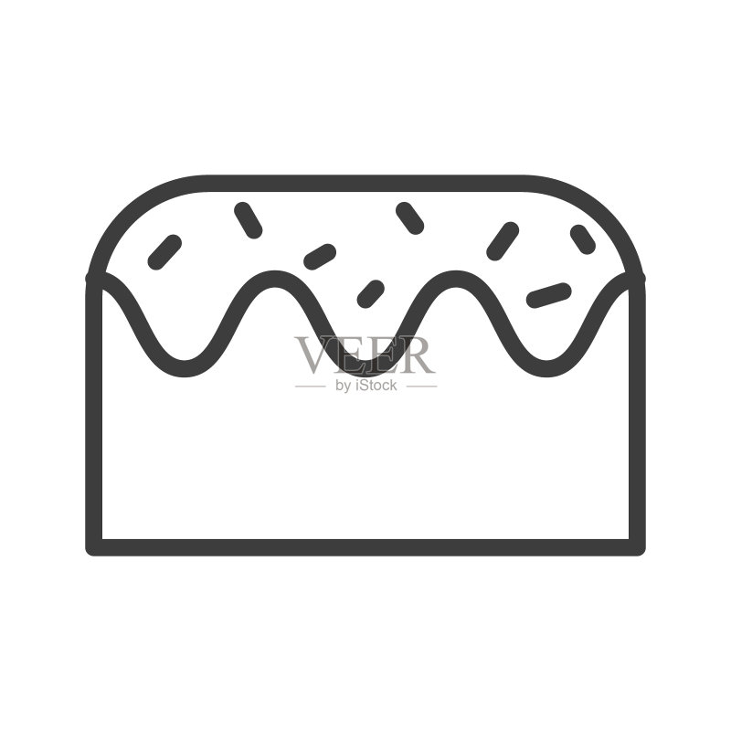 简约风格生日蛋糕图标矢量素材图标素材