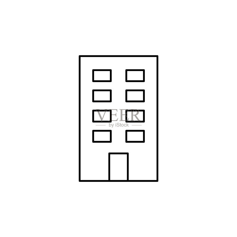 建筑线条图标图标素材