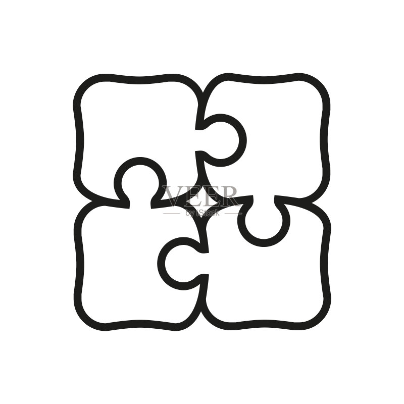 拼图连接图标图标素材