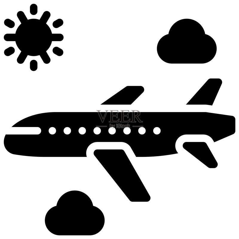 航空旅行夏季假期相关图标图标素材