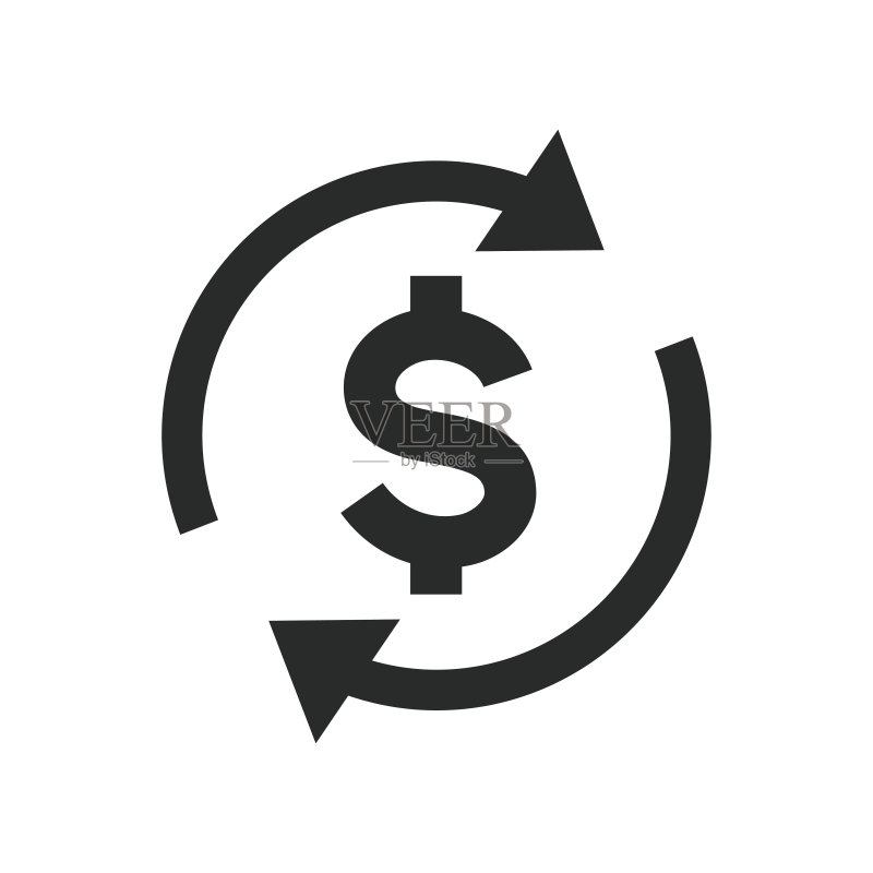 资金周转图标矢量图图标素材