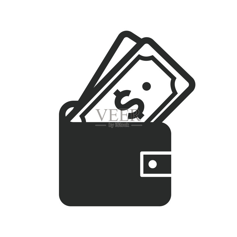 钱包图标矢量设计图标素材