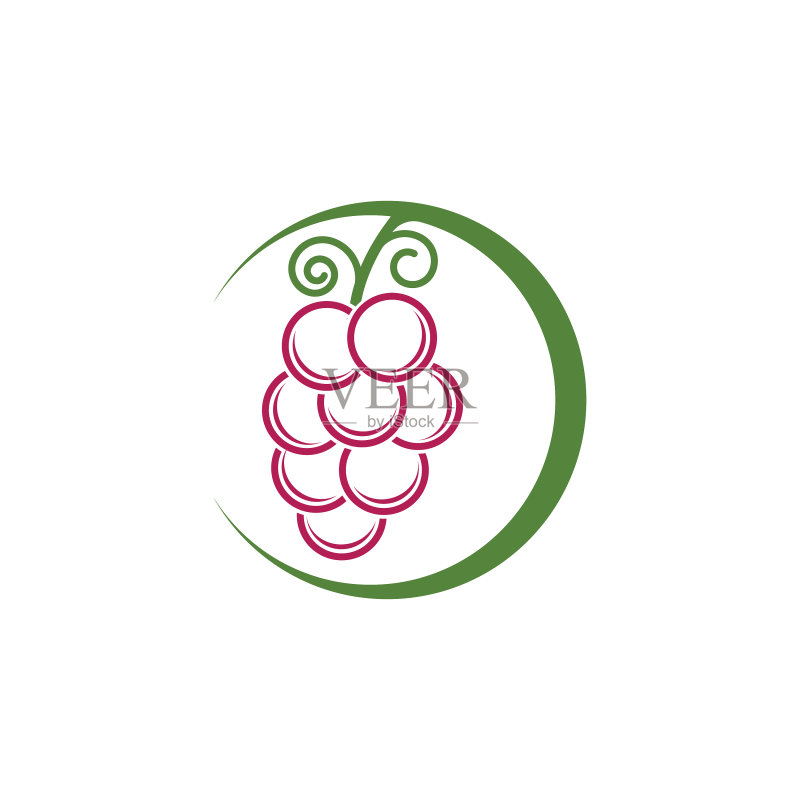 葡萄Logo模板图标图标素材