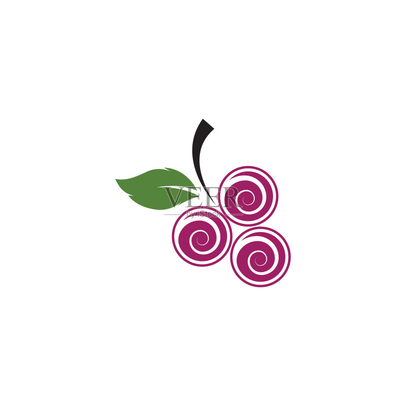 葡萄Logo模板图标图标素材