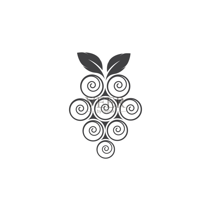 葡萄Logo模板图标图标素材