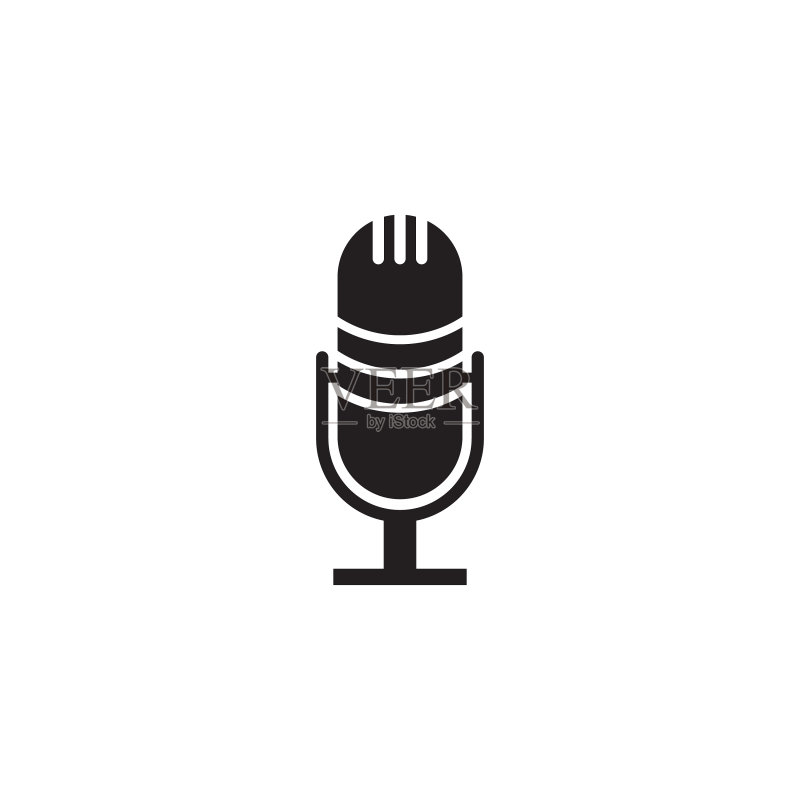 麦克风图标Logo模板图标素材