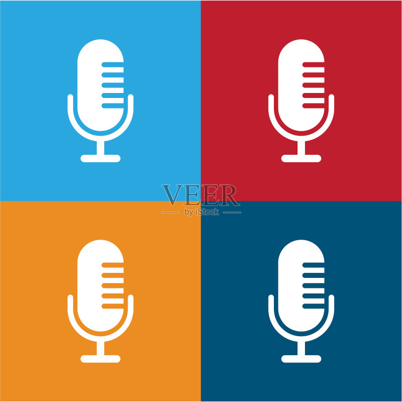 麦克风图标Logo模板图标素材