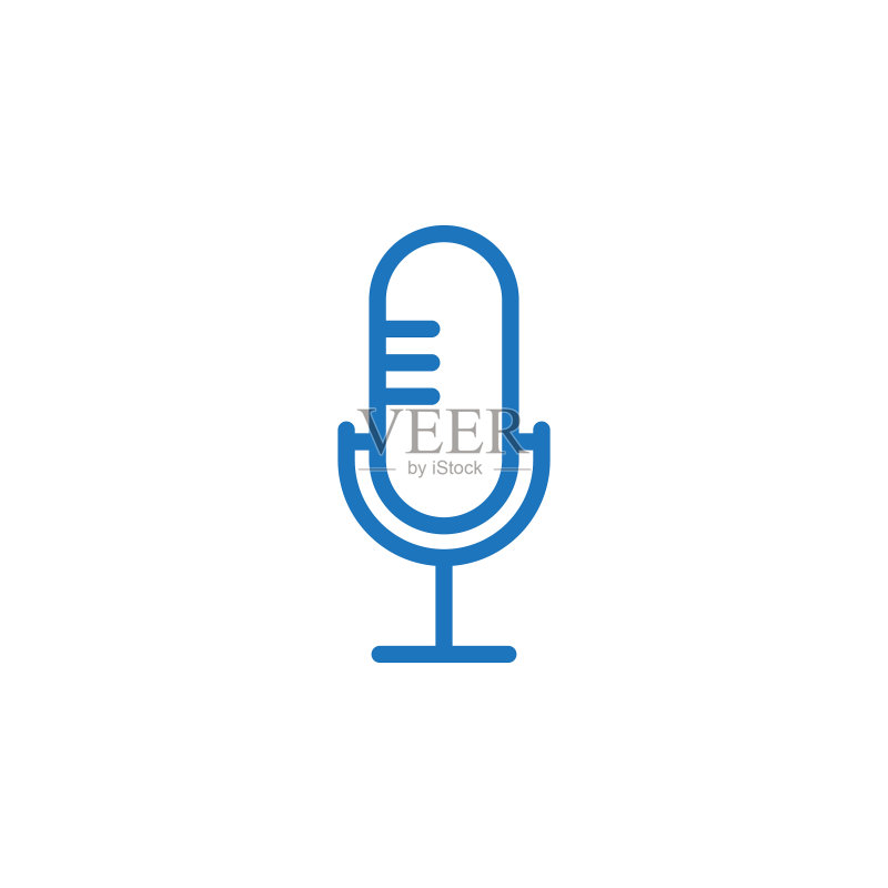 麦克风图标Logo模板图标素材