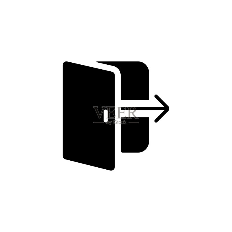 登录图标插图孤立矢量符号图标素材