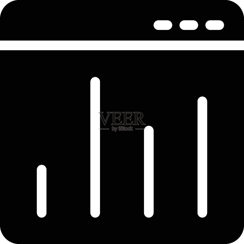 网页统计数据图标素材