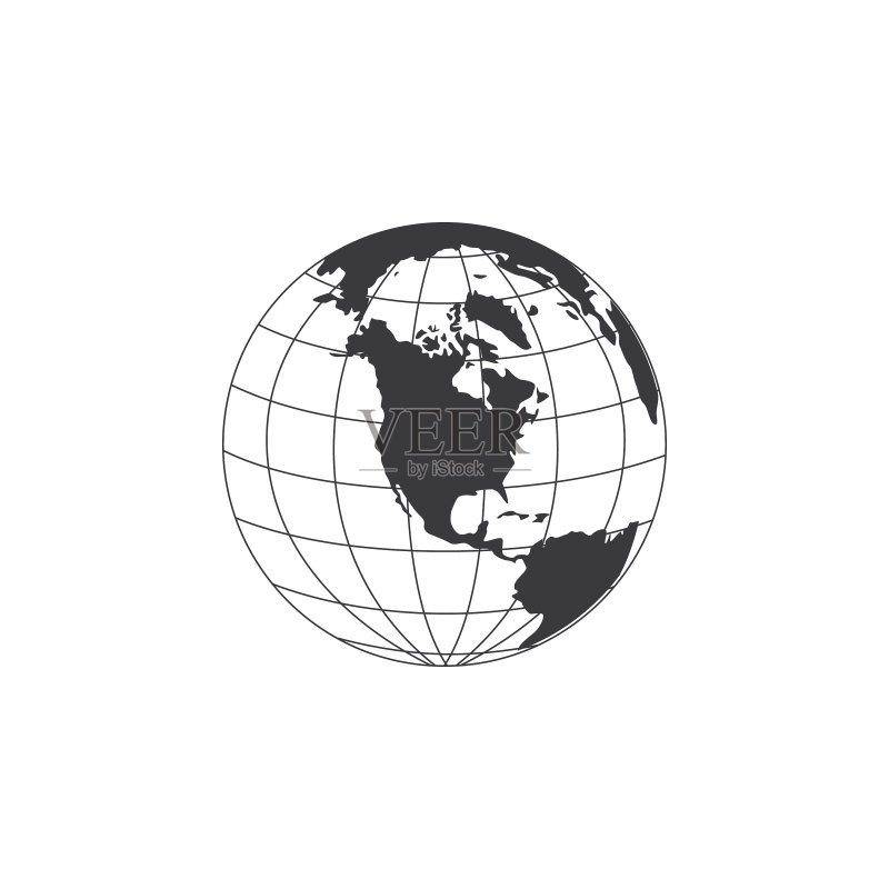 卡通世界地球图案图标图标素材