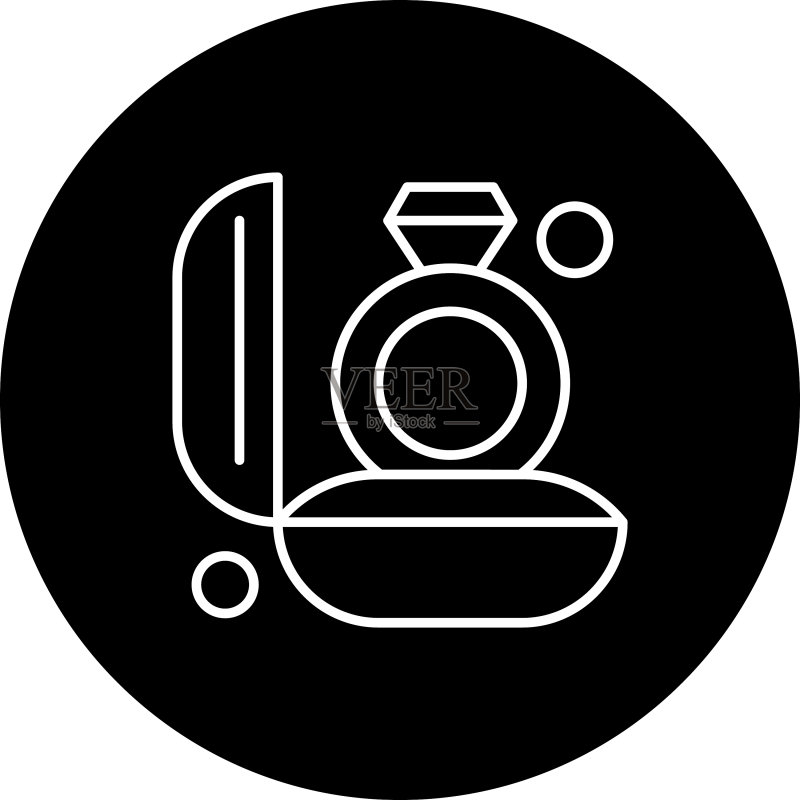 结婚戒指图标图标素材