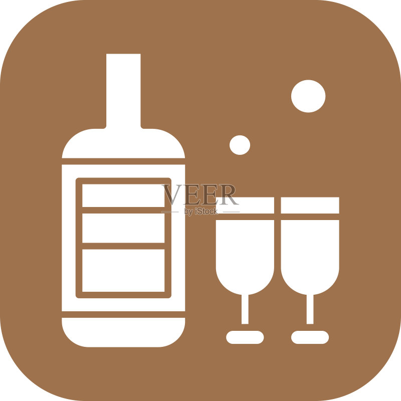 葡萄酒瓶图标图标素材