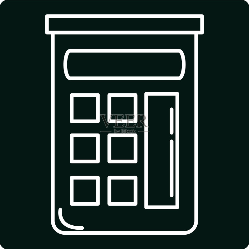 返校季数学计算器小学图标素材