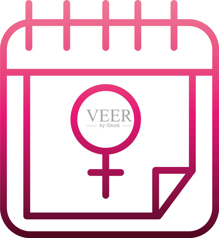 女权运动图标日历性别标志图标素材