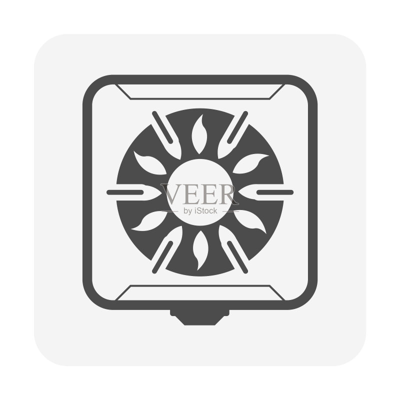 燃气灶和火焰图标设计图标素材