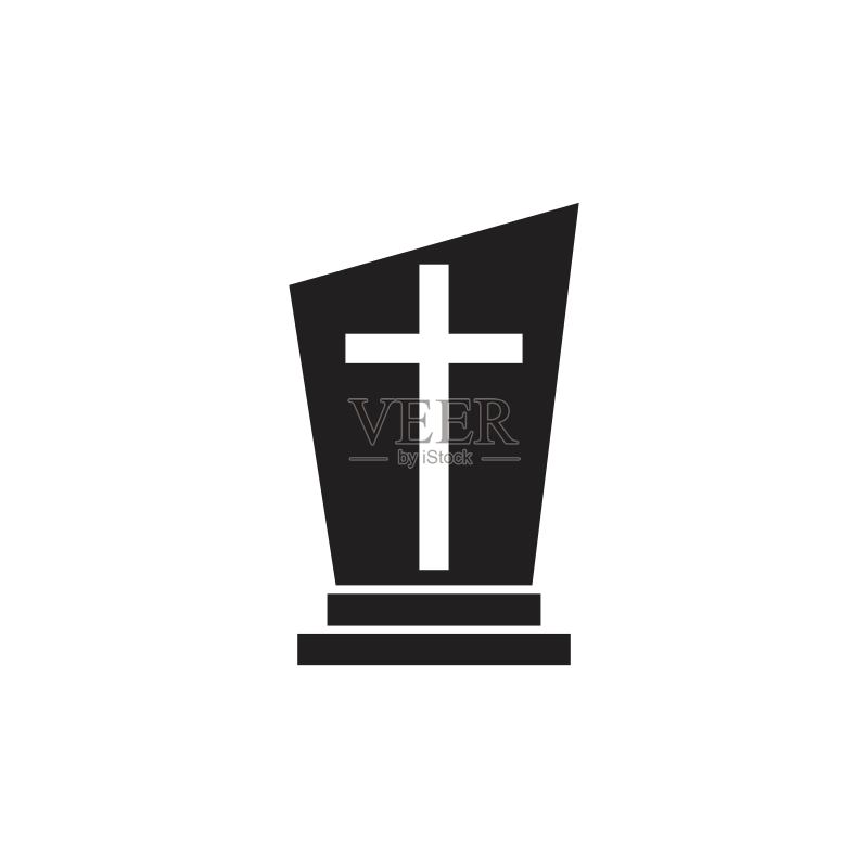 墓碑logo图标图标素材