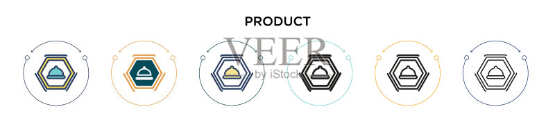 填充细线轮廓产品符号图标图标素材
