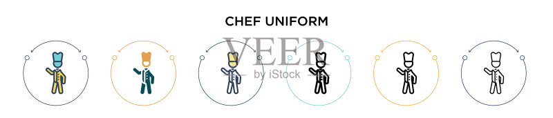厨师制服图标图标素材