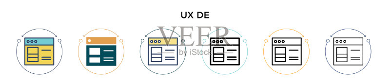 UX设计线性图标图标素材