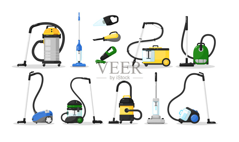 吸尘器家用电器图标集图标素材