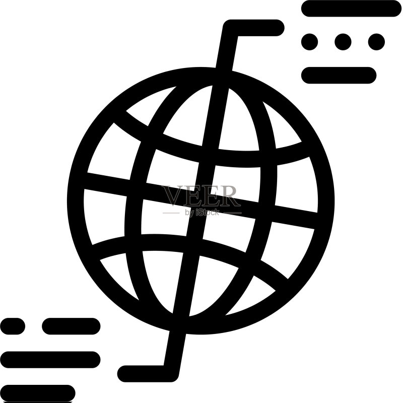 北极和南极图标轮廓图标素材
