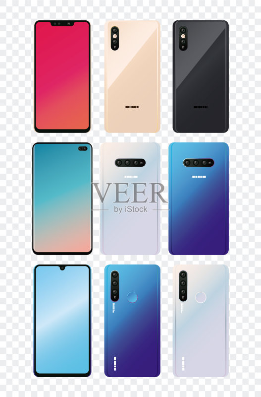 智能手机设备图标模型合集图标素材
