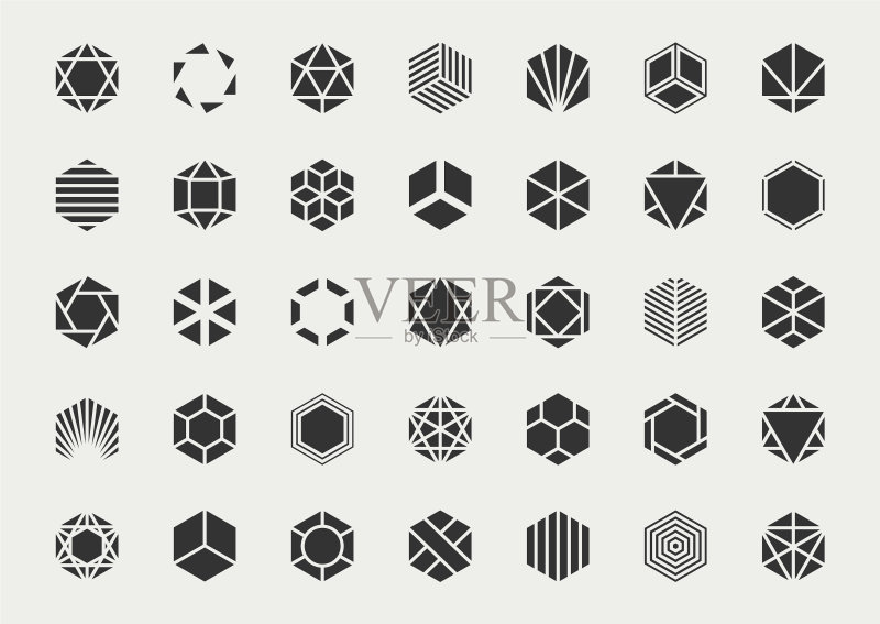 平面设计元素集logo模板图标素材