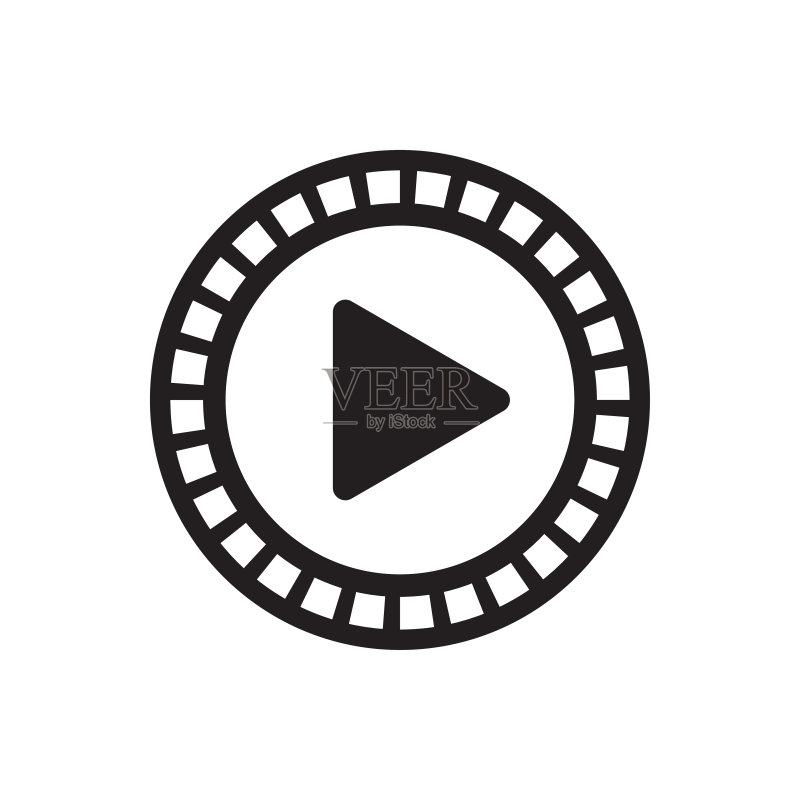 播放视频胶片矢量图标,适用于您的网站设计、logo、应用、UI。矢量素材图标素材