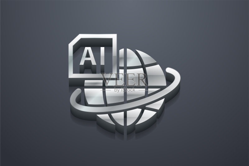 人工智能图标,3D矢量图图标素材