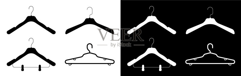 服装衣架肩部图标集图标素材