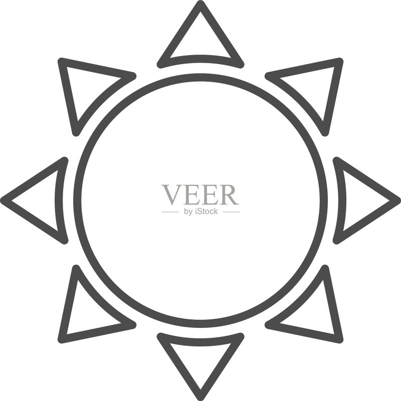 夏天天气晴空icon图标素材