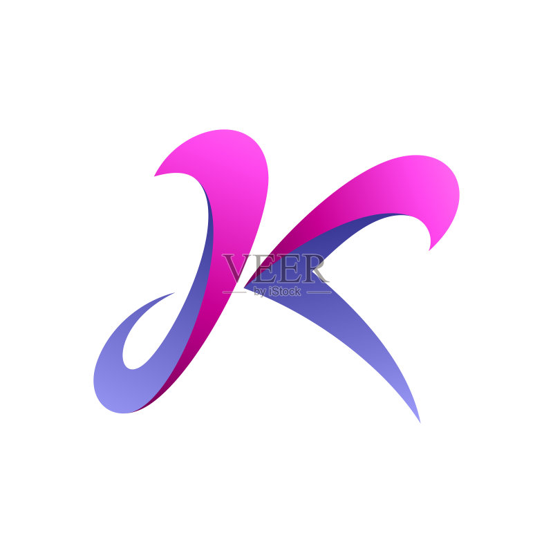 字母K标志图标素材