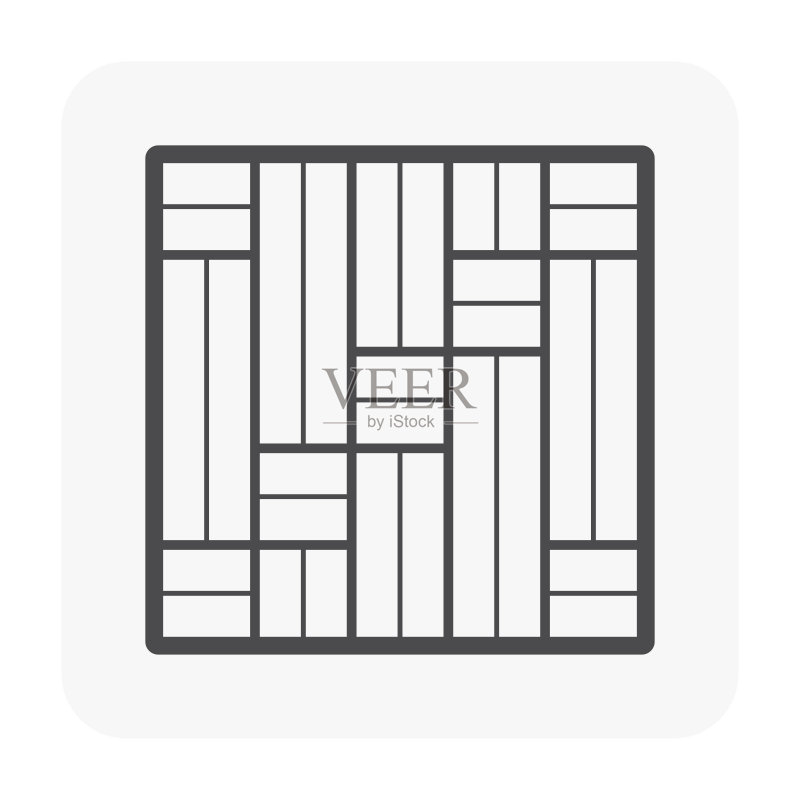 木质地板图案矢量图标设计图标素材