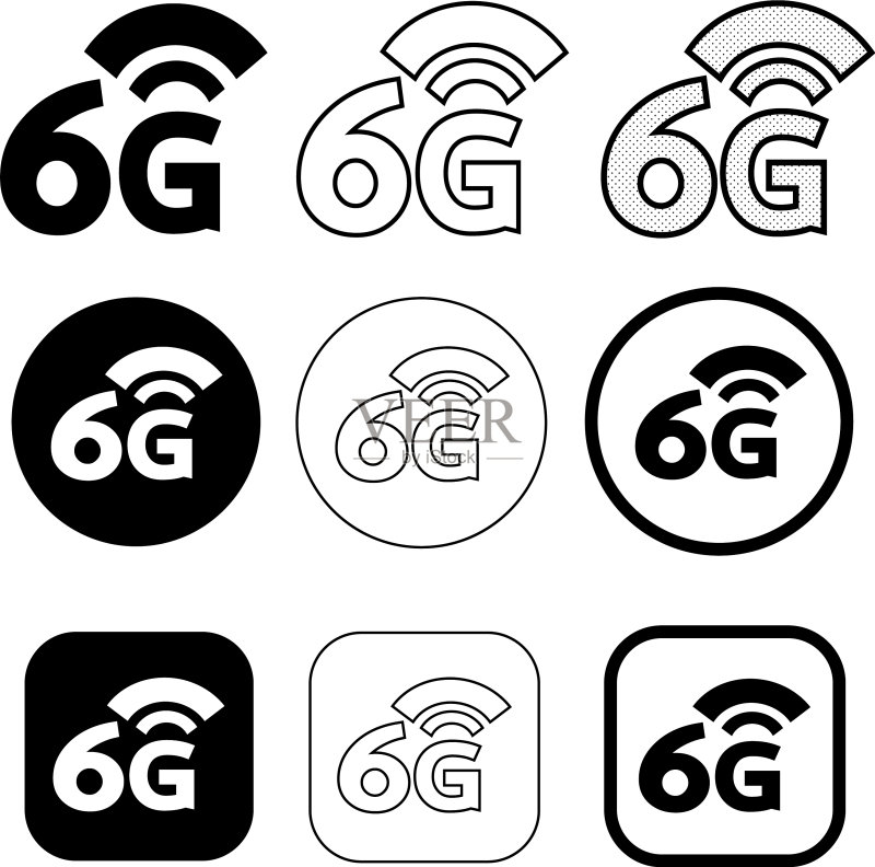 简约无线网络WiFi图标标志设计图标素材