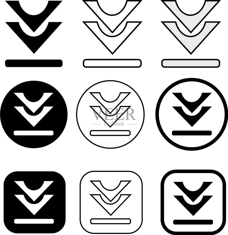 下载符号简约图标合集图标素材