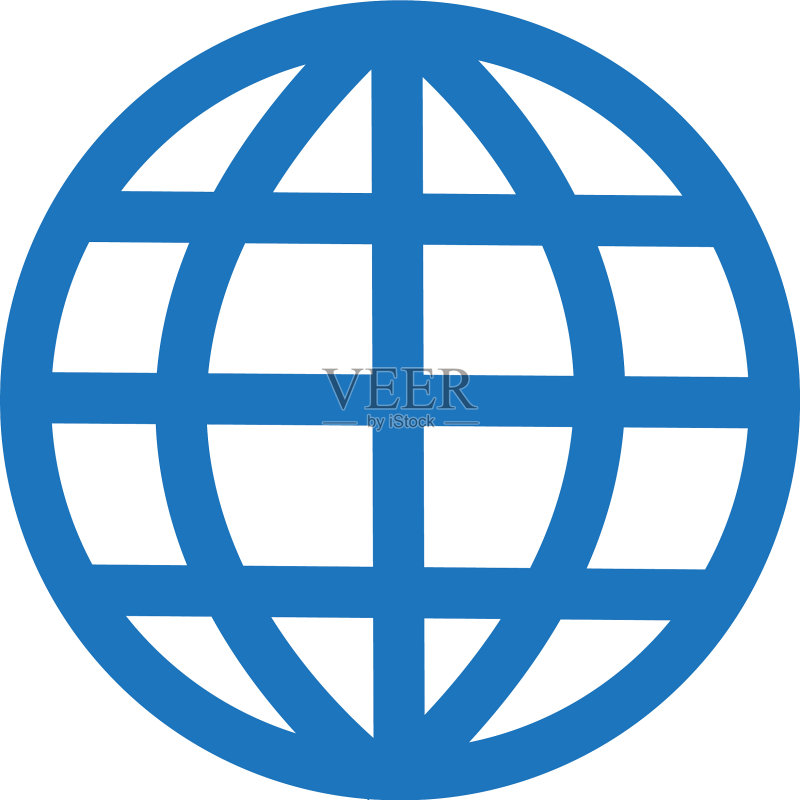 地球图标世界图标地球仪图标标志符号图标素材