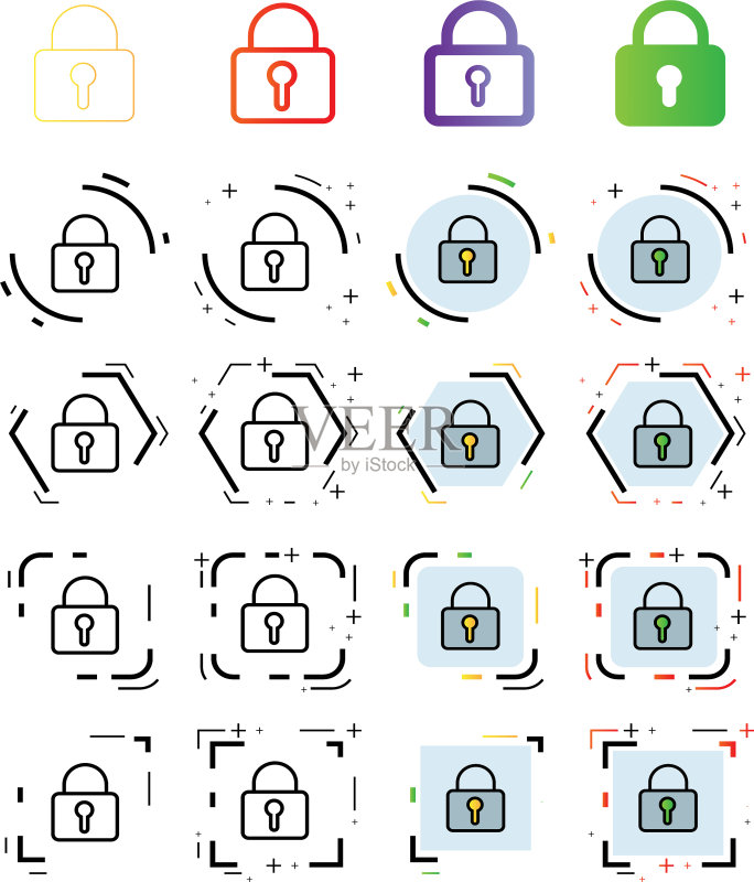 锁图标图标素材