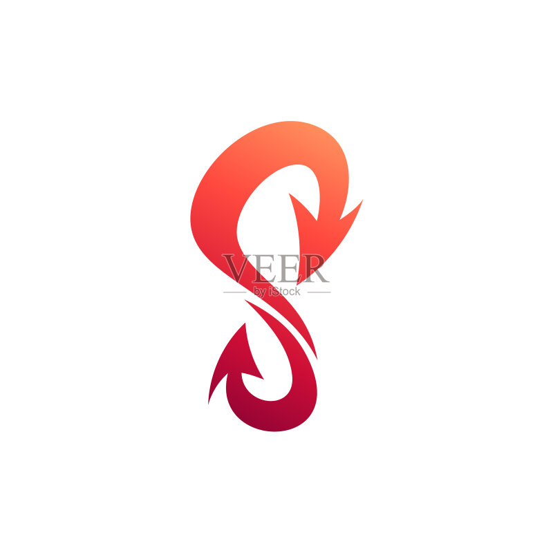 字母S箭头Logo图标素材