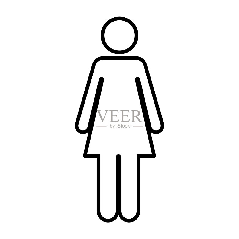 女性图标矢量图标素材