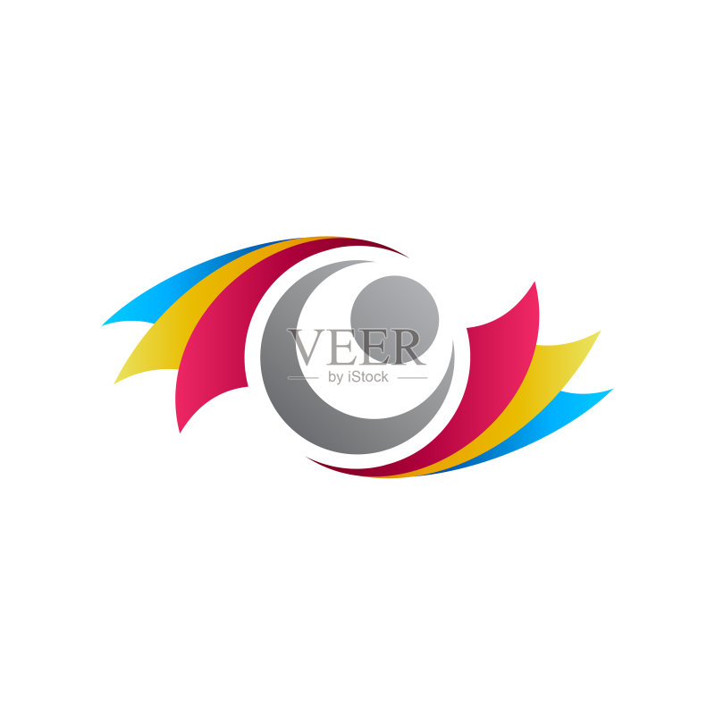 眼睛数据Logo设计图标素材