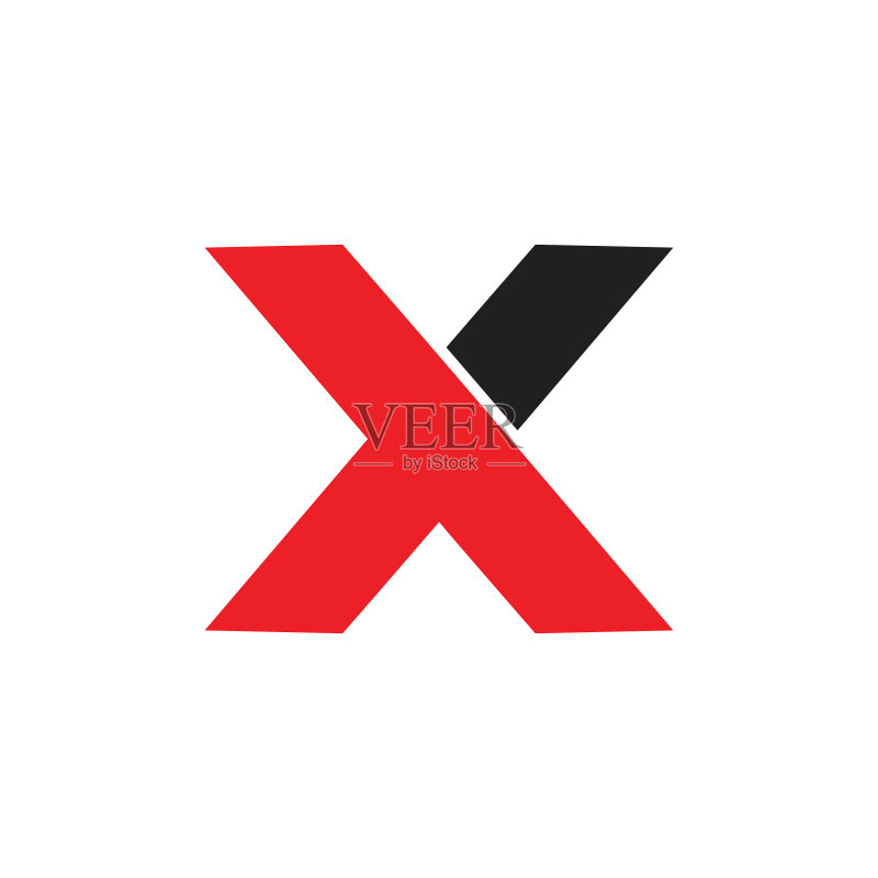 字母XT简约几何线条标志图标素材