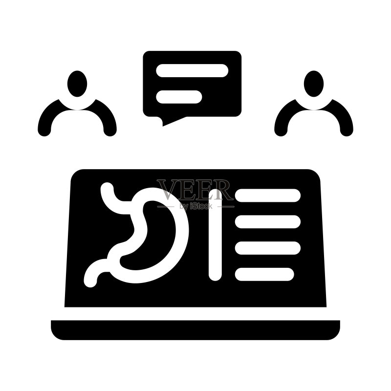 肾病网络信息图标矢量字形图图标素材