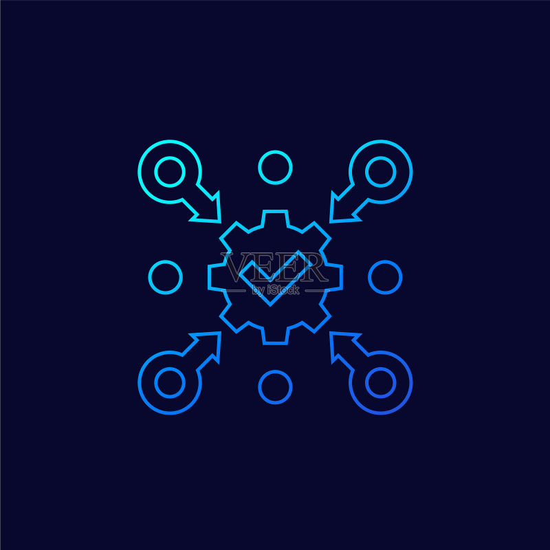 执行线条图标图标素材