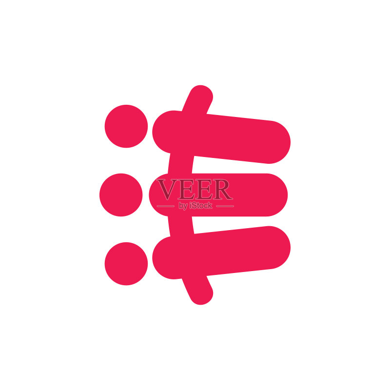 简约字母E标志图标素材