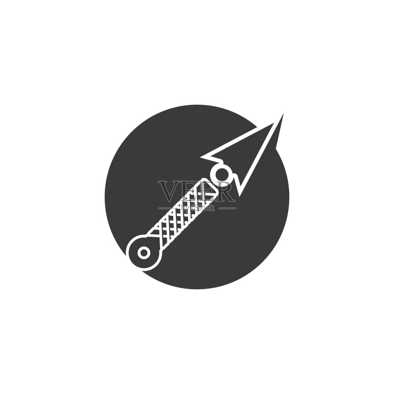 忍者武器Logo图标素材